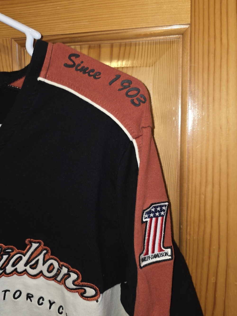 Harley-Davidson Black & Rust Long Sleeve Shirt - Picture 5 of 9